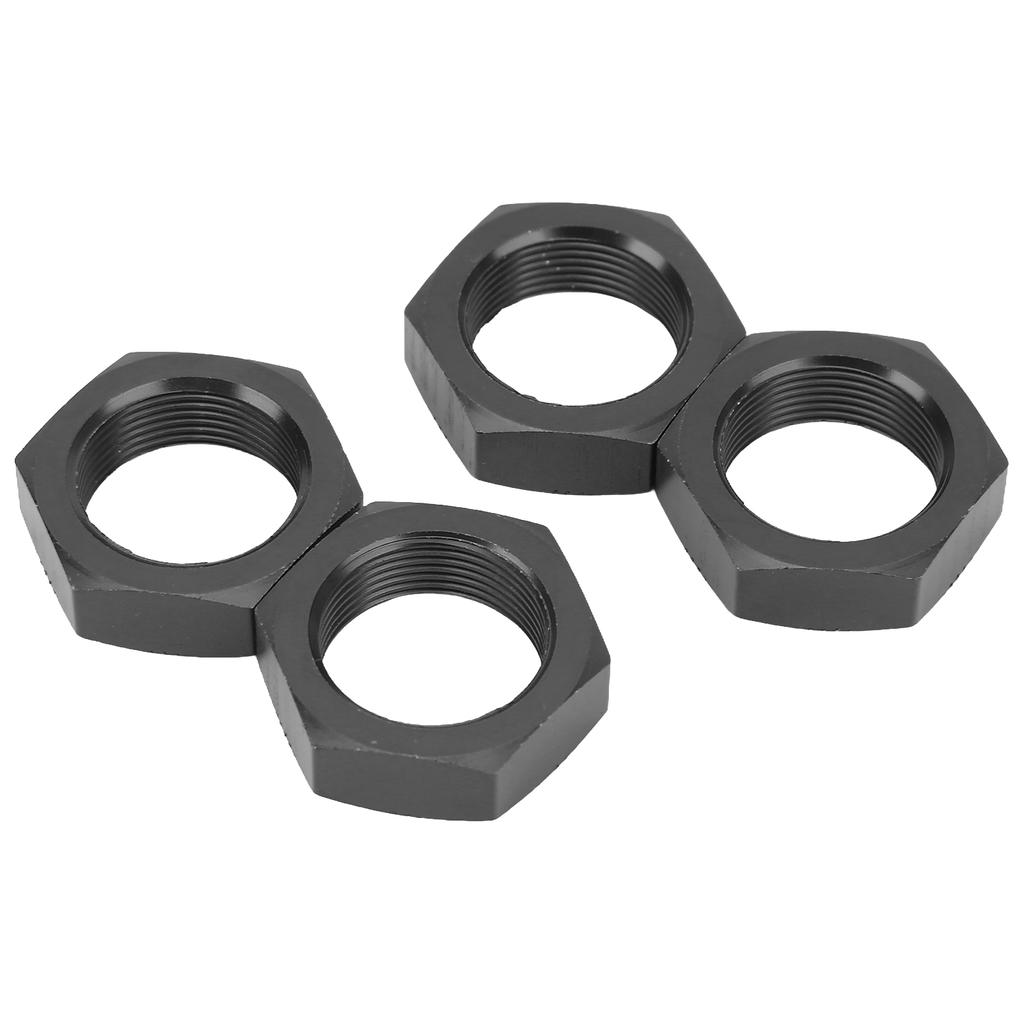 4 Pcs 24mm Wheel Hex Hub Nut Aluminum Alloy High Strength 24mm Hex Hub Nut for ARRMA 1 5 Outcast Kraton 8s Black