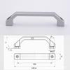Aluminum Alloy Drawer Handle LS520U LS06 for Cabinets and Equipment