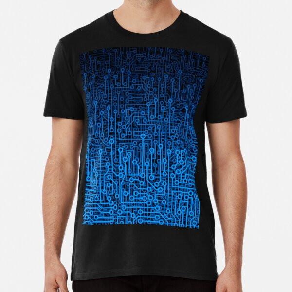 Reboot III BLUE Computer Circuit Board Patte S To 5XL Made In the AU/USA T-Shirt