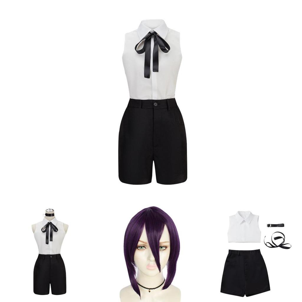 Stupendo Costume Cosplay di Reze da Chainsaw Man con Lavorazione Raffinata per Donna