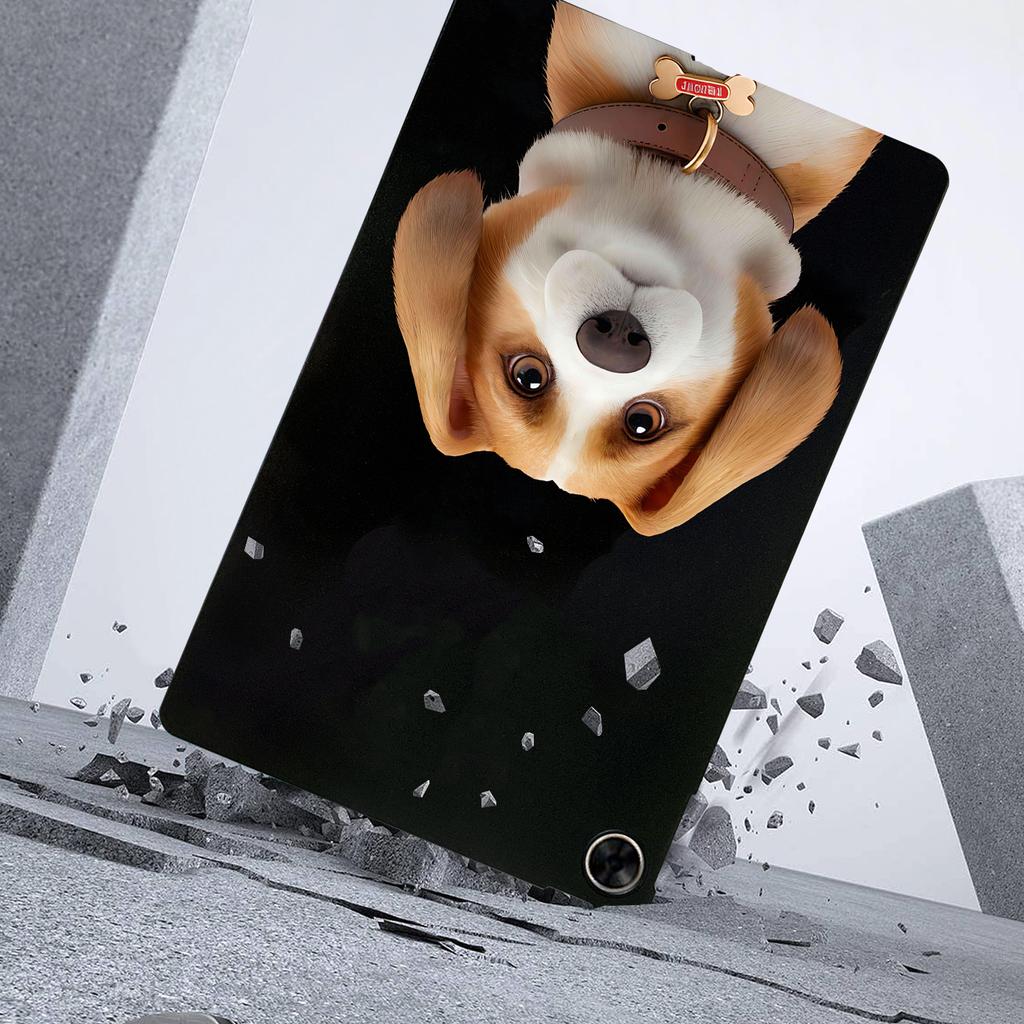 Cartoon-Welpen-Katze, weiche schwarze TPU-Schutzhülle für OPPO Realme Pad 10,4 Zoll/OPPO Realme Pad 5G, stoßfeste Tablet-Hüllen