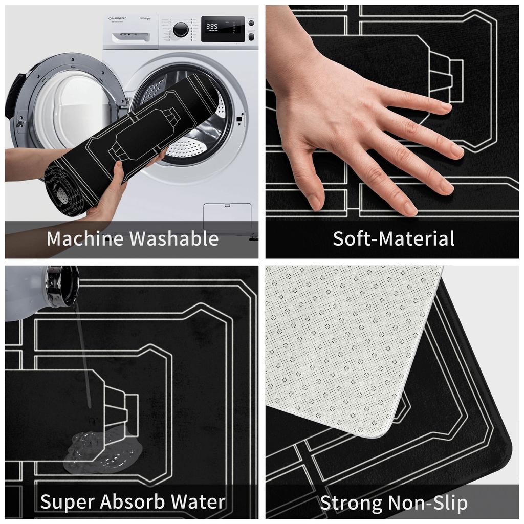 Frost Trap Welcome Doormat Mat Anti-Slip  Kitchen Bath Balcony Rug Carpet 40*60cm