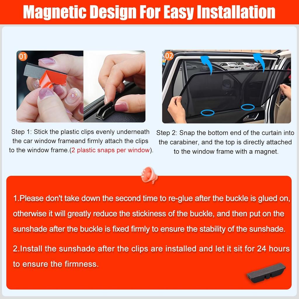 XCBYT Car Window Shades For 2018- Accord Sun Shade For Car Baby Side Window With Breathable Mesh Blocking 99% UV Glare And Privacy Protection Safe