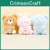Adorable Plush Toy Bear Keychain Soft Short Plush Stuffed Animal Decoration