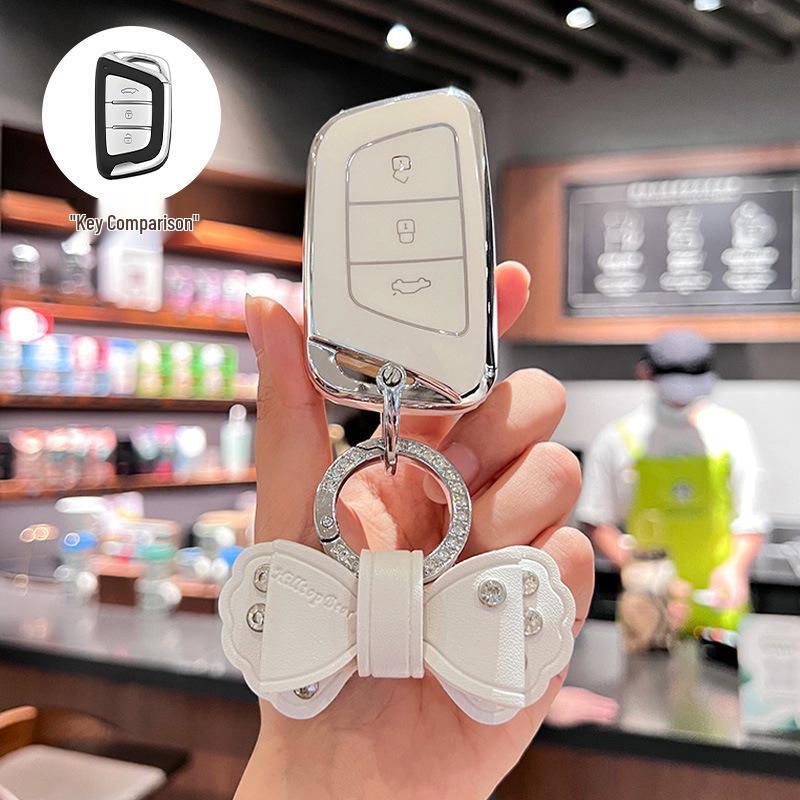 JAC Car Key Cover for Jiayue A5, X4, X7, iC5, iEVS4/7S/T8, Ruifeng S4/S7/M6.