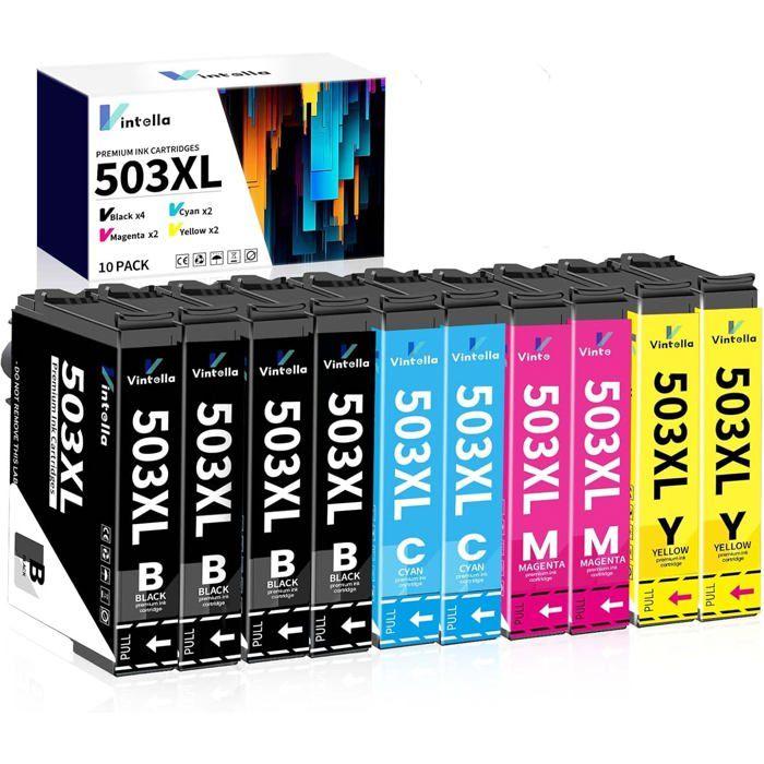 Cartouche d'Encre - DOUGLAS LABORATOIRES - 503XL - Pack de 10 - Multi-couleurs - Compatible Epson
