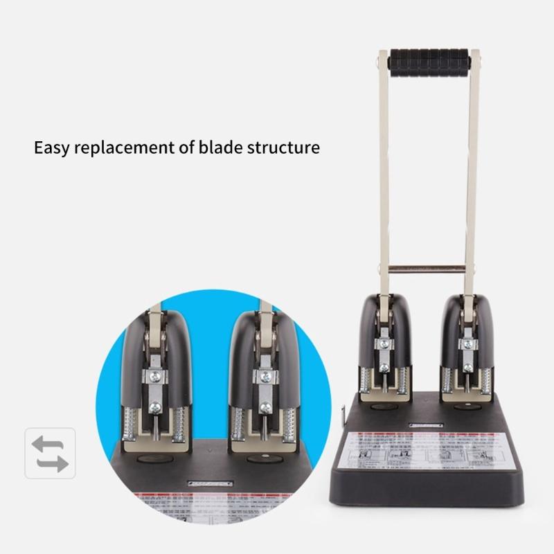 Heavy Duty 2 Hole Punches 150 Sheets High Capacity 2 Hole Paper Puncher Labor Saving Hole Punches for Office Industrial