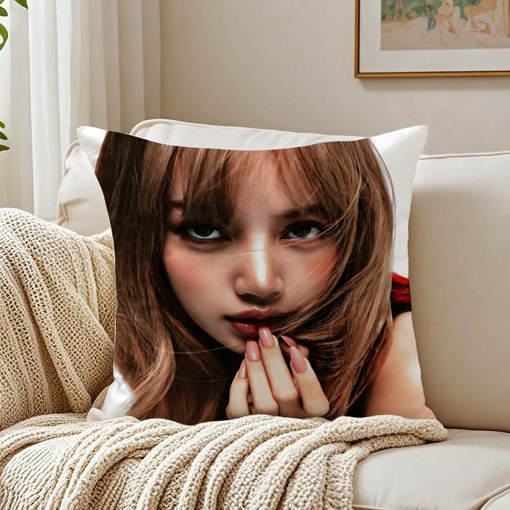 singer powerful LLLisa Cushion Cover Pillowcase Antidustmite living Room Sofa Decor Cushion Room