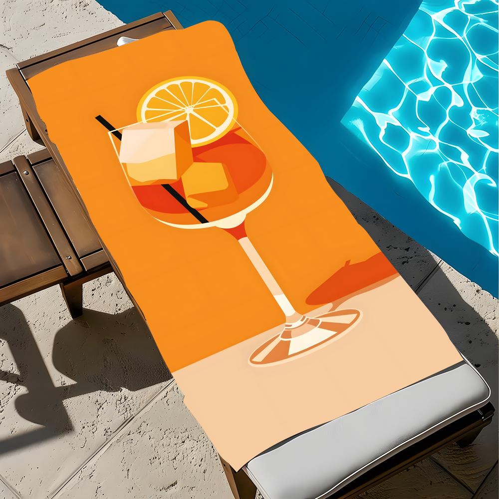 Wind A-AperoolS Orangee Art Towel Towel Soft Pool Gift For Travel Gym Shower Cool Camping Quick Dry Sports  Large Beach Towel