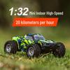 1:32 Mini RC High-Speed Off-Road Car with LED Lights, Full-Proportional Climbing Vehicle