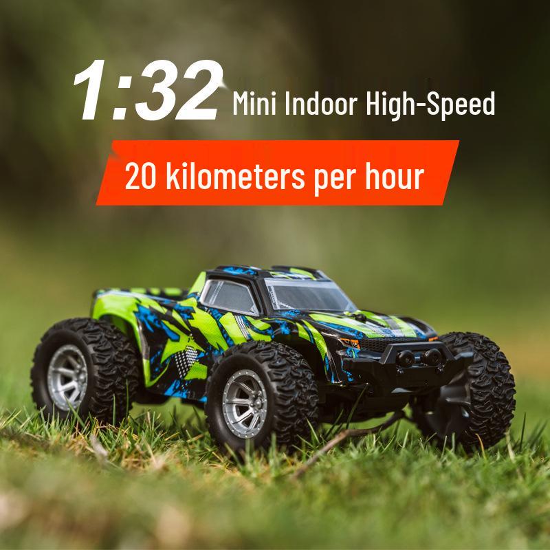 1:32 Mini RC High-Speed Off-Road Car with LED Lights, Full-Proportional Climbing Vehicle