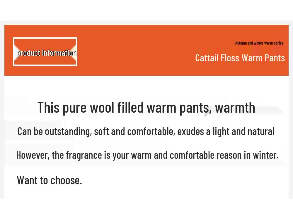 Herren Thermohose aus 100% Wolle mit Fleecefutter