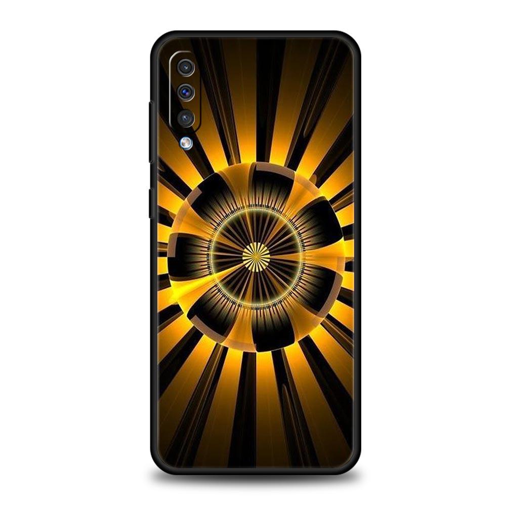 Retro Circular Totem Design Phone Case for Samsung Galaxy A56 A36 A26 A16 A34 A24 A42 A22 A20 A12 A40 A30 A10 5G Soft TPU Cover
