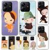 Y-Yoshitomo Nara Hoesje Voor Xiaomi Redmi Note 14 13 12S 12 11 Pro Plus Telefoonhoesje 11S 10S 10 11E 11T + 9S 9 Print Coque