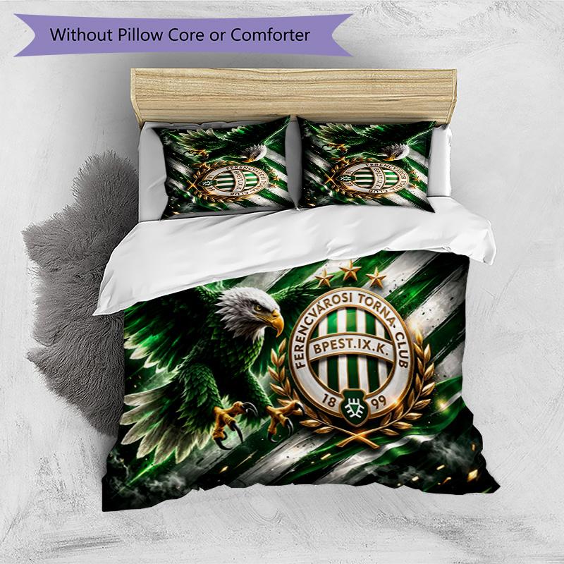 Set Biancheria da Letto 3 Pezzi con Stampa Ferencvaros Morbido Delicato sulla Pelle Lavabile Copripiumino e Federe Set Stagione Singola Camera da Letto