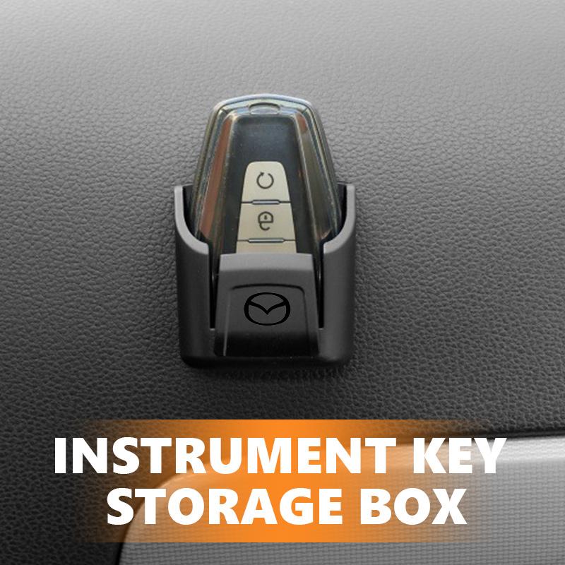 For Mazda Multi-function Car Key Storage Box Card Key Rack Adhensive Mount 3 CX3 CX4 CX5 CX7 CX8 CX9 CX30 RX7 Atenza Axela f1