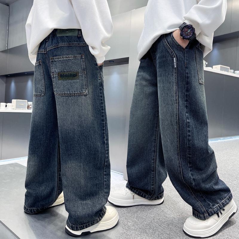 Boys' Loose Straight-Leg Jeans - Spring/Autumn 2026 Trend for Medium & Large Kids