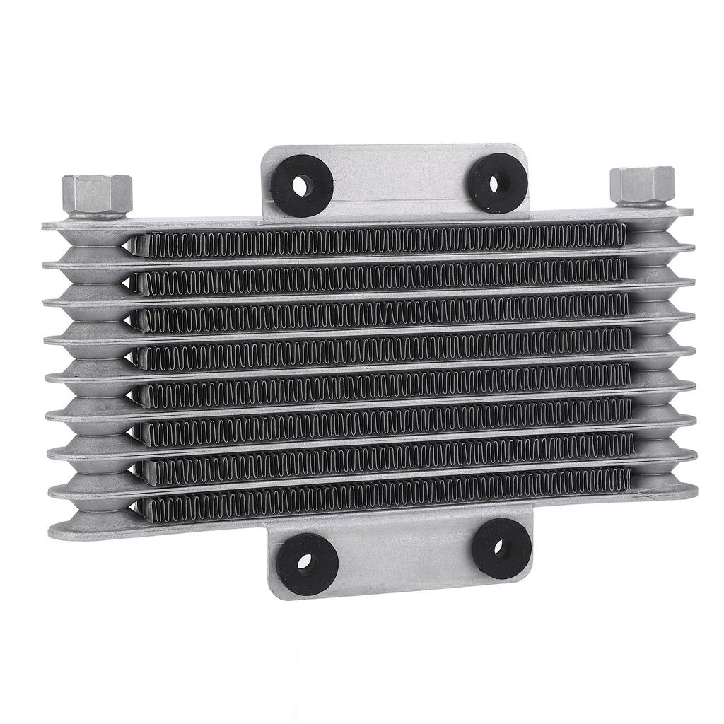8 Row Motorcycle Oil Radiator Silver 125ml Low Wear Strong Power Fit For GY6 125CC‑250CC Motocross ATV