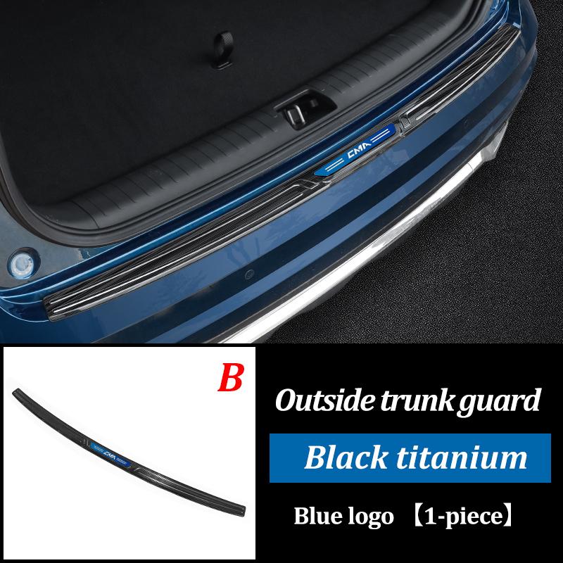 LINNUNU Car Trunk Sill Guard Protector Rear Bumper Stainless Steel Plate Cover For Geely MONJARO KX11Manjaro 21-2023 Accessories