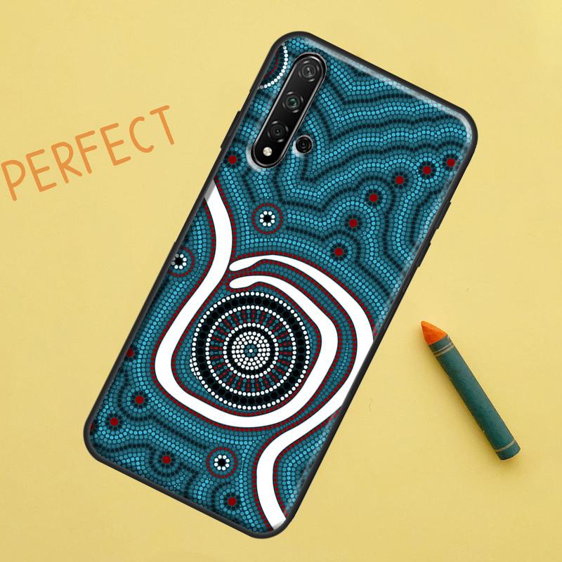 Aboriginal Kunst Druck Für Huawei Nova 12s 11i 7i 8i 12i Y73 Y70 Y90 Y60 Y72 Y61 Y91 9 10 SE P40 Lite P30 Pro Hülle