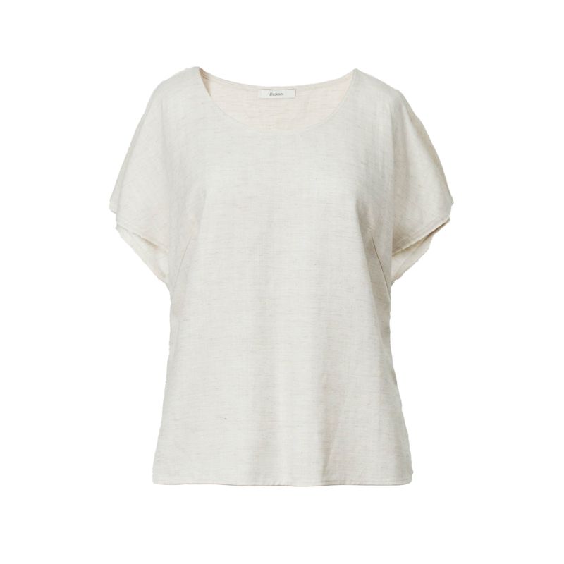 Blacknini (Two Colors) "Walking Cover" Lyocell Tencel Linen Casual Short-Sleeved Top/Pants/Shorts
