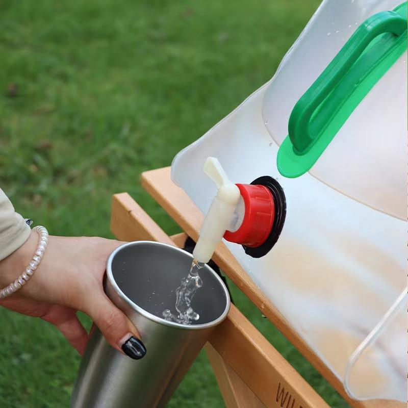 Folding Water Bucket Large Capacity Portable Water Bag Big Container PVC Bag Outdoor Camping Water Storage Supplies