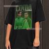 Linda Cardellini T Shirt Cotton Vintage 90s Crewneck Vintage Washed Slightly Top For Everyday Wear Graphic Comfortable Casual