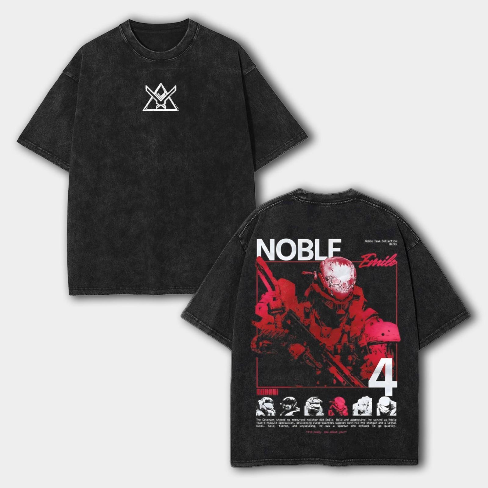 Halo Reach Noble Team Emile Remember Reach Washed Vintage T-Shirt S разноцветный