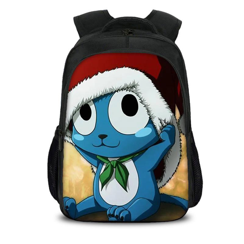 FAIRY TAIL Double layer Backpack Cartoon Anime Printed Student Boys and Girls New Large Capacity Versatile