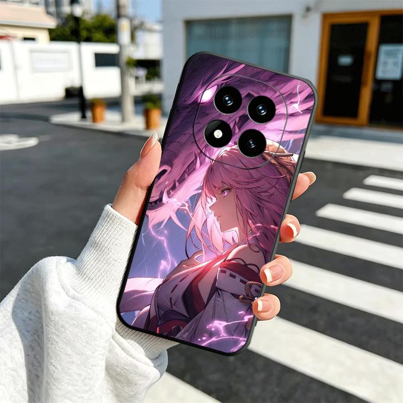 Genshin Impact Yae Miko Soft Phone Case for Xiaomi Redmi Note 12 13 14 15 Pro Plus 11 12S 11S 11T 10 4G Black Cover Back Shell