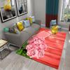 Multicolor Rose Flower Carpet for Lovers Bedroom Decor Rugs Living Room Carpet Kitchen Bedroom Door Entrance Non-slip Carpets