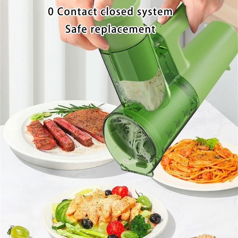 Robot da Cucina Elettrico Multifunzione per Tritare Affettare Frantumare Base Antiscivolo Parti Lavabili in Lavastoviglie Elettrodomestico da Cucina