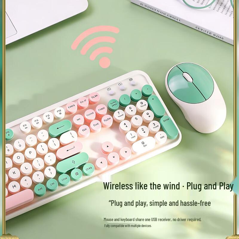 SooPii BK23P Multi-System Wireless Keyboard and Mouse Combo