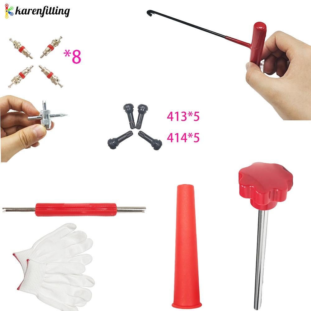 23pcs Metal Tire Car Puller Wheel Remover with T-Hook Hand-Power Installer Tool Kit Customizable for Motorcycle Accessories
