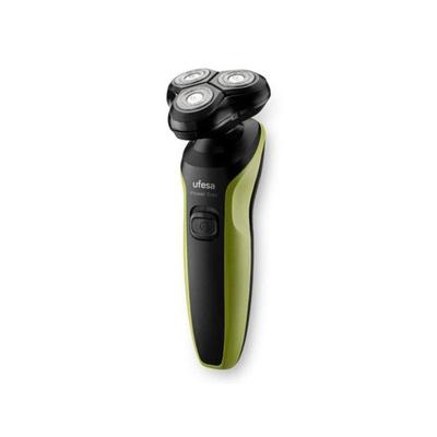 Ufesa Power Trim Rotary Shaver 50min USB Duo Edge Blades Black Green