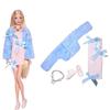 30cm 11,8 Zoll Für Barbies Puppen Kleidung Schuhe Halsketten Set Rock Geschäftsanzug Geeignete Prinzessinnenkleidung Für 1/6 Puppen Spielzeug Geschenk