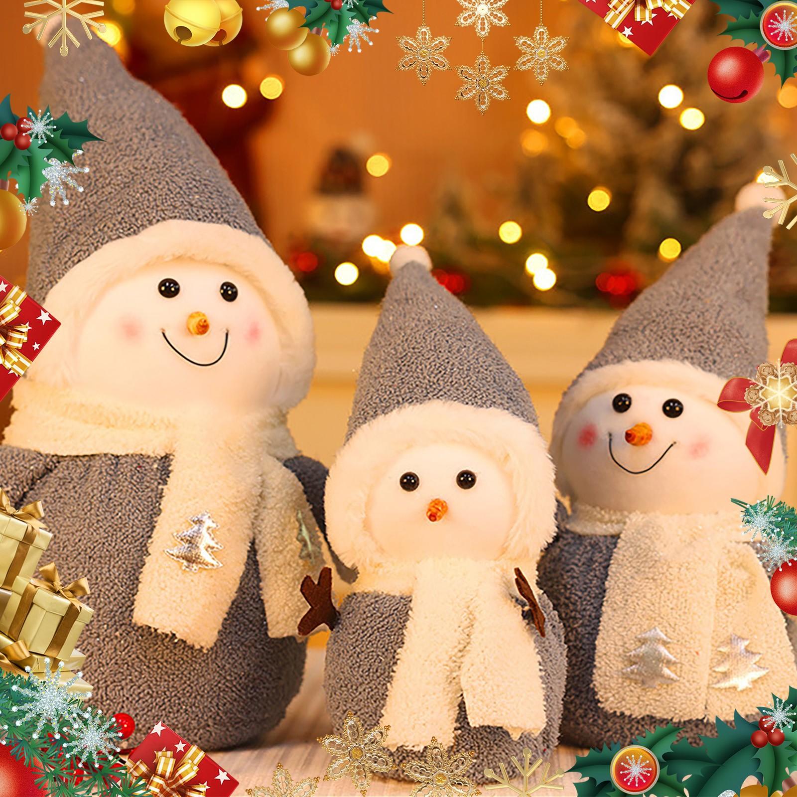 

Рождественская кукла-снеговик Рождественская кукла Украшения Праздничные подарки Декорации для оформления витрин торговых центров One Size