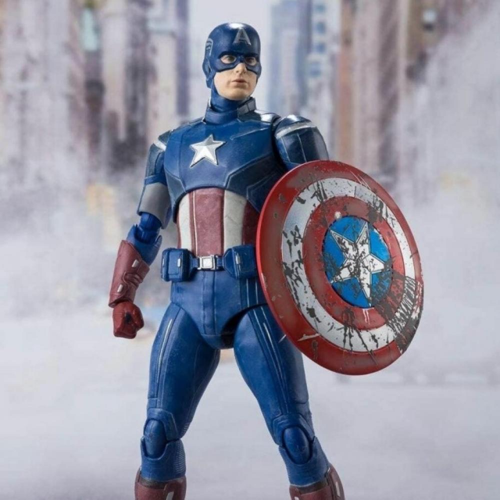 

Фигурка Капитана Америки Marvel SH Figuarts Avengers собрать бандай для Японии