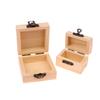 Unfinished Log Color Wooden Watch Box Diy Pine Wood Treasure Chest With Locking Clasp Hinged Lid Jewelry Storage Box