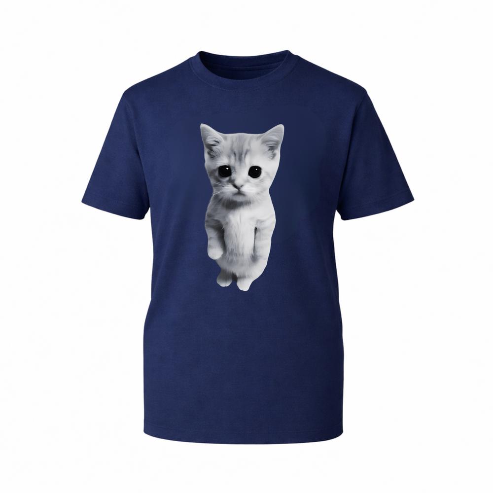 Cute Cat Graphic TShirt Sad Cat Meme Unisex 100 Cotton Novelty Gift TTop S
