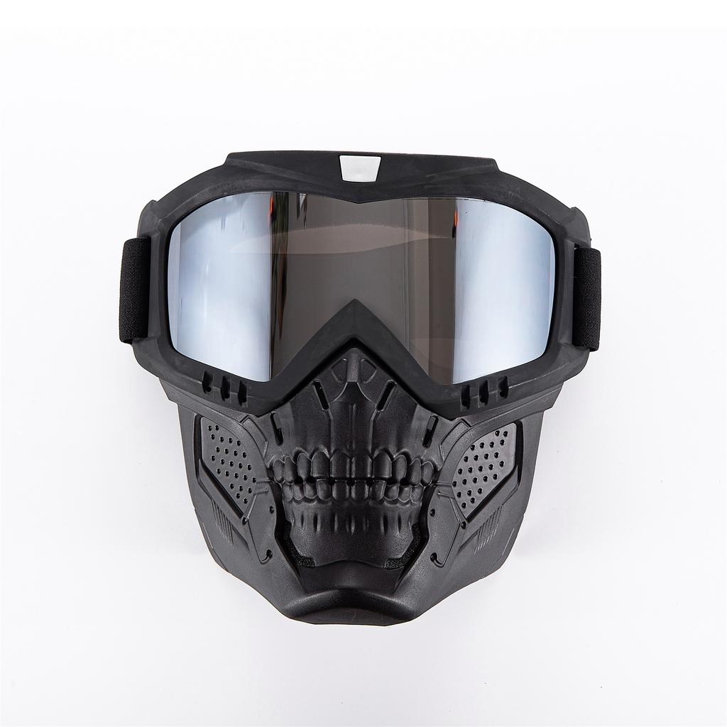 Bluetooth RGB Light Up Airsoft Paintball Military Tactical LED Display Mask Full Face Skull Halloween Hunting Protective Mask