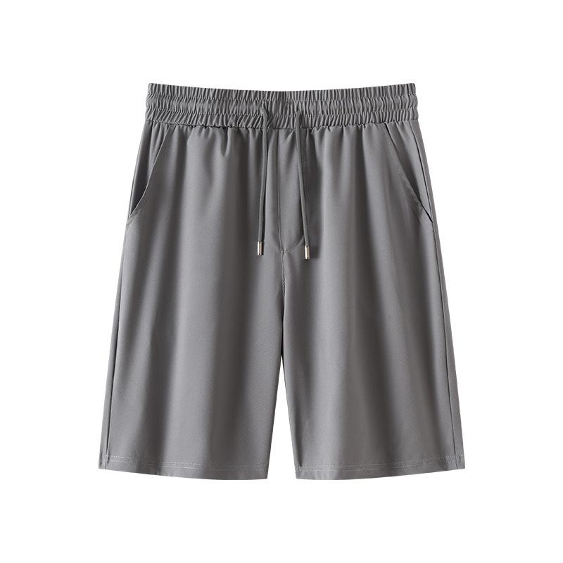 Men's Summer Casual Sports Quick-Dry Shorts: Solid-Color, Drawstring, Loose-Fit Shorts