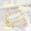 Rosyposy Prism Clear View Large Capacity Three Zipper Student Pencil Case