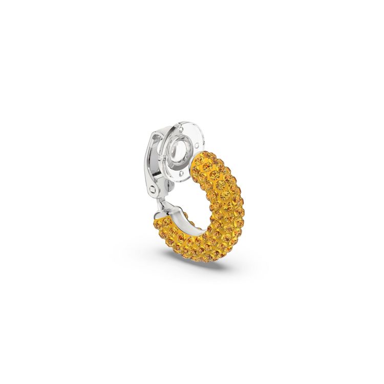 Swarovski Tigris Logo Design Crystal Ear Clips Women ear clips Gold 5604960 Box (Random Color)