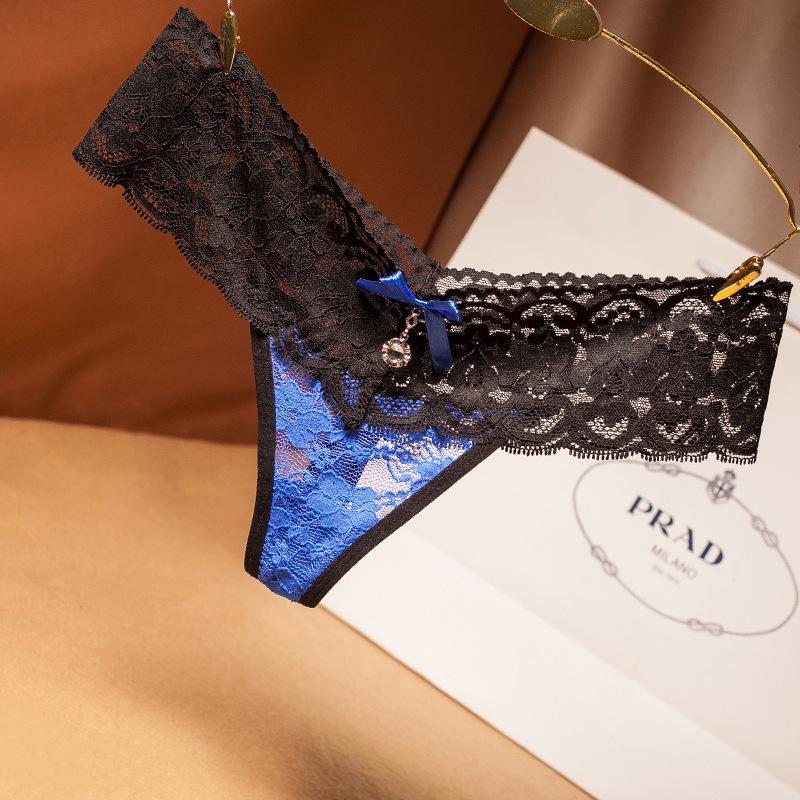 Δαντέλα Στρας Χαμηλοκάβαλο String - Σέξι Ευρωπαϊκό & Αμερικάνικο Αόρατο Διαφανές T-Εσώρουχο