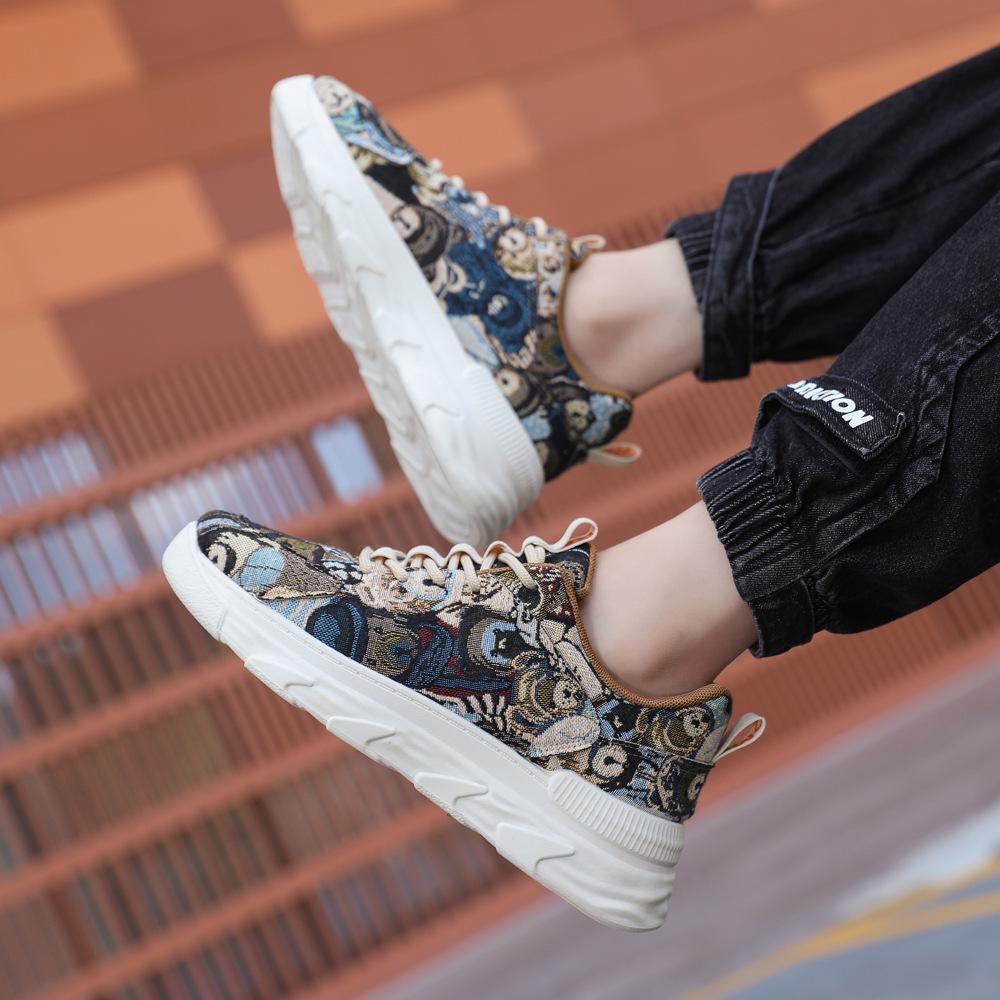 Retro Original Men's Casual Sneakers 2024 Breathable Chunky Sneakers Men Designer Platform Shoes Height Increasing Mens Trainers