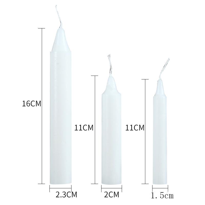 Red and White Candles for Home Lighting, Daily Ordinary Candles, Non-romantic Wedding Long Pole Emergency Candles, Worshiping Candles