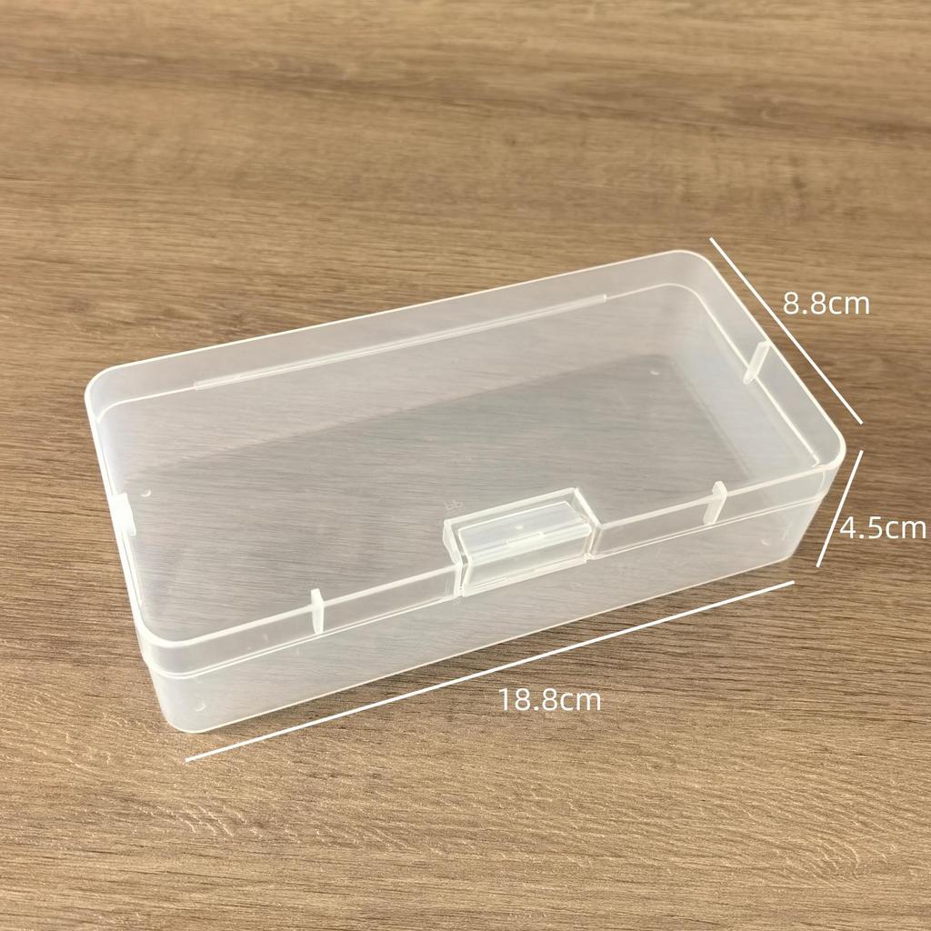18.8*8cm Plastic Buckle Box for Stationery, Toys, Phone Accessories, Markers, and Crayons