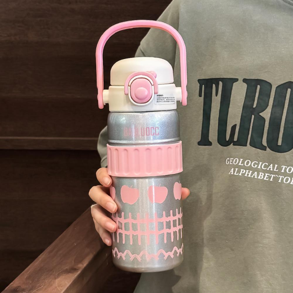 600ml Insulated Cup Large Capacity Vacuum Flasks New Thermal Mug  For Kids
