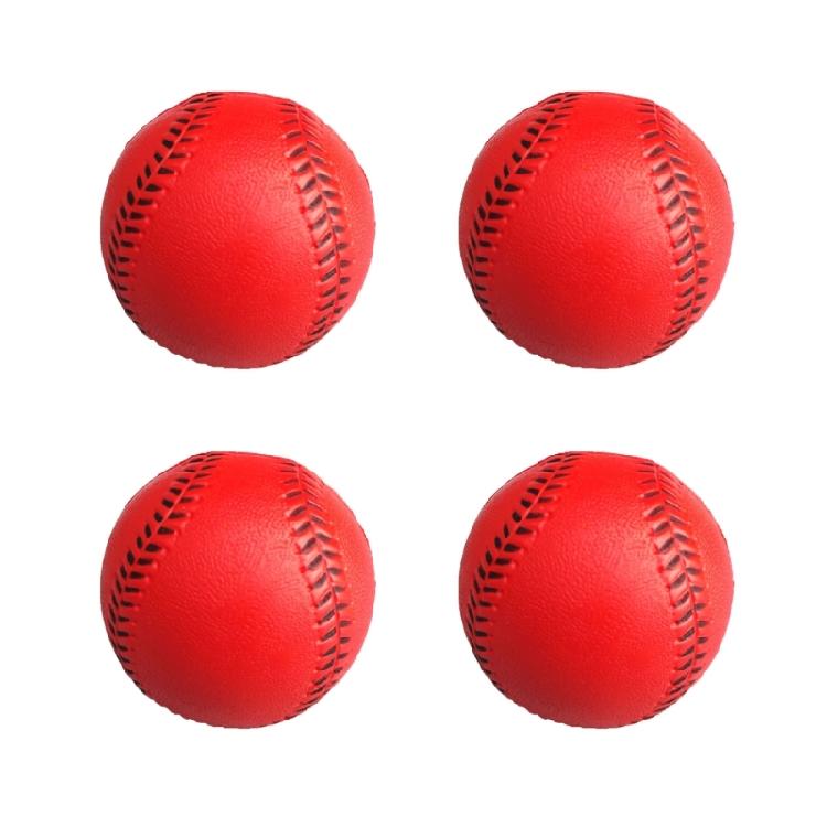 4Pcs Soft PU Baseball Foam Softball Elastic Squeeze Toy Training Ball for Outdoor Practice Team Game Easy to Use
